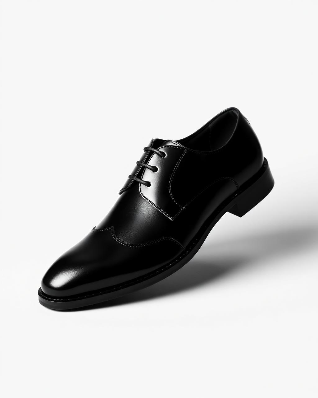 Monochrome Derby Shoe — Box calf leather, Blake stitched