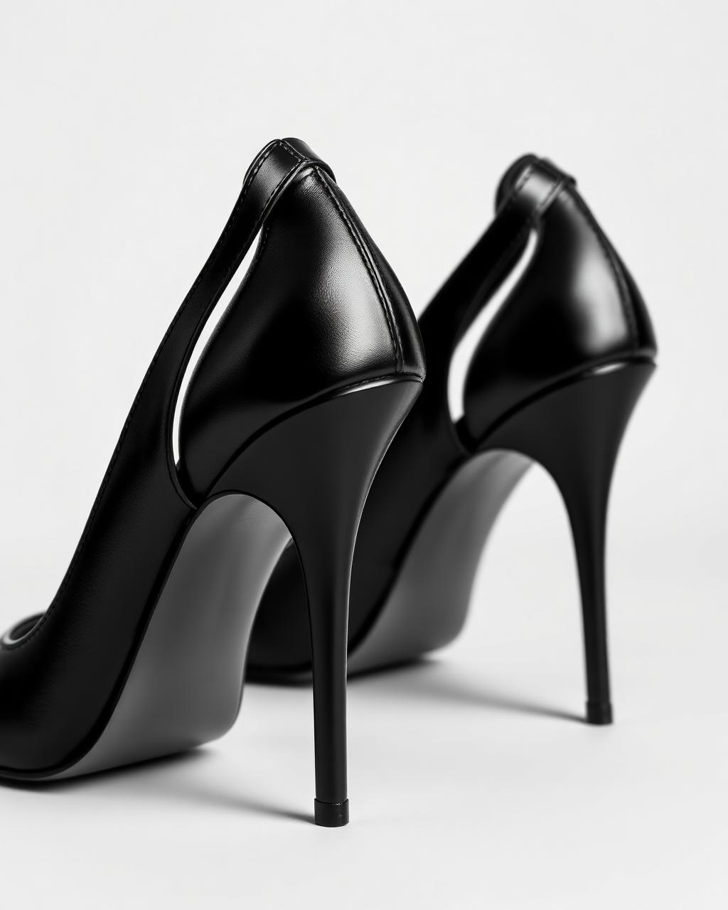 Monochrome Slingback — Calf leather, leather sole