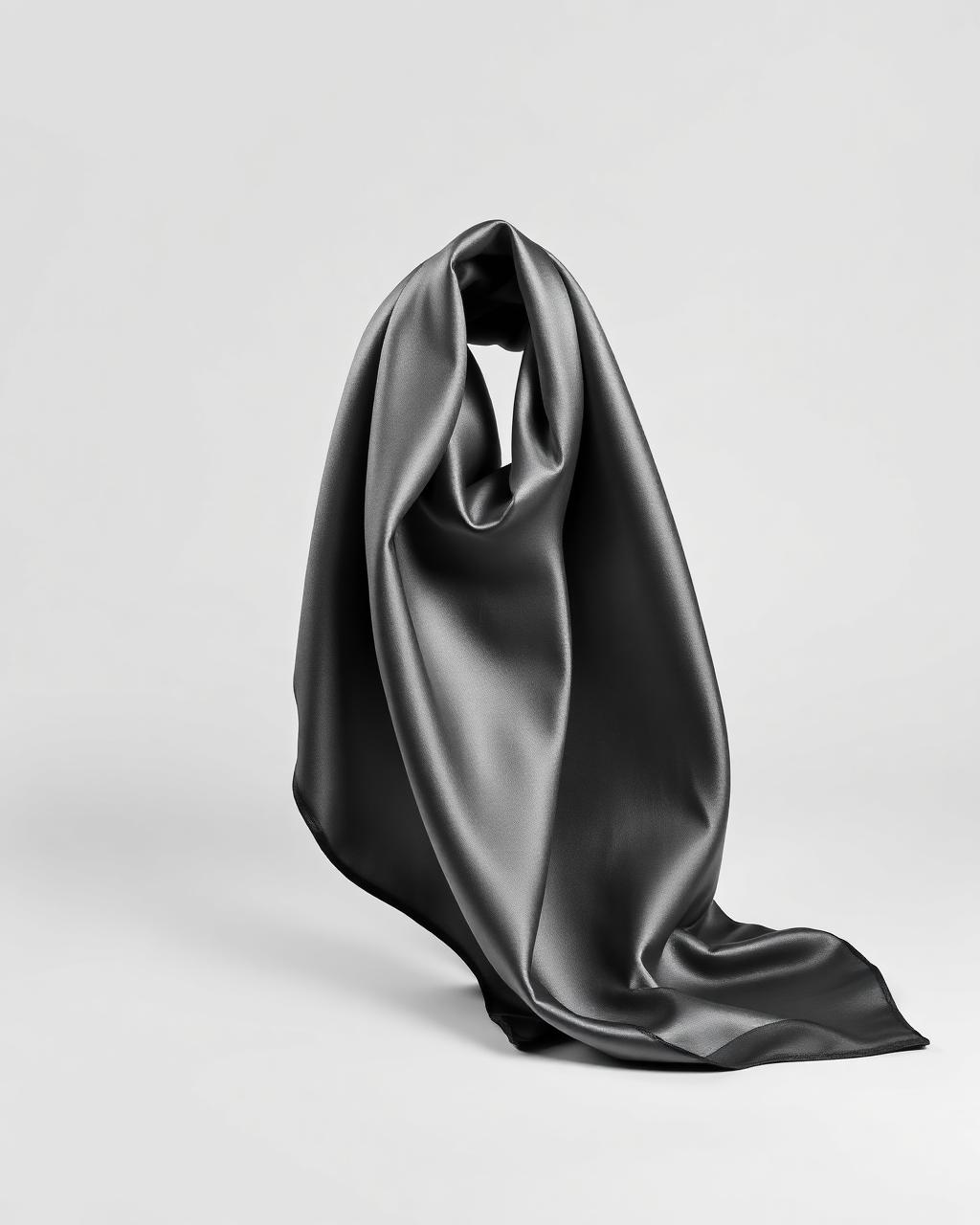 Signature Silk Scarf — Hand-rolled silk twill