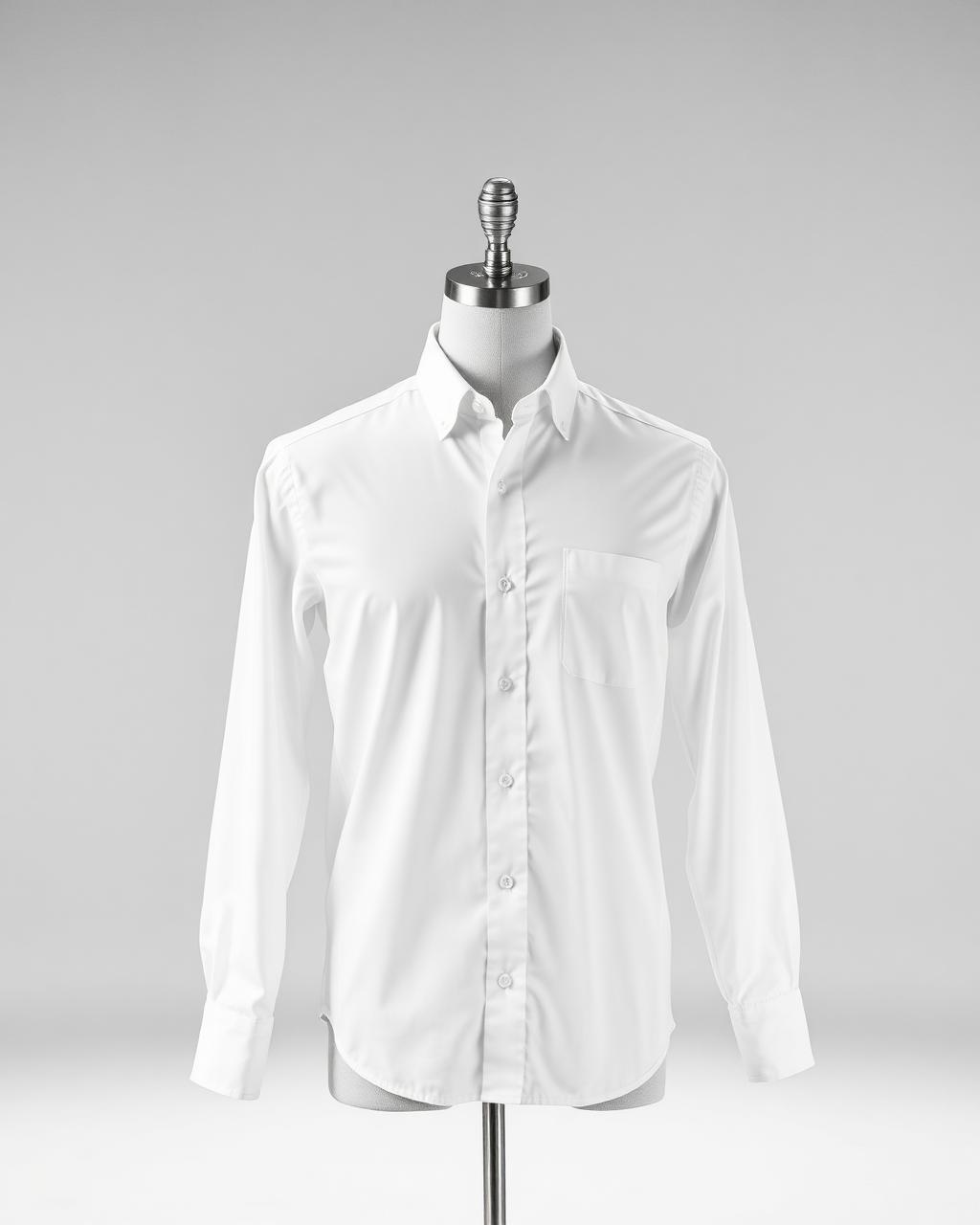 Poplin Tailored Shirt — Compact Egyptian cotton poplin