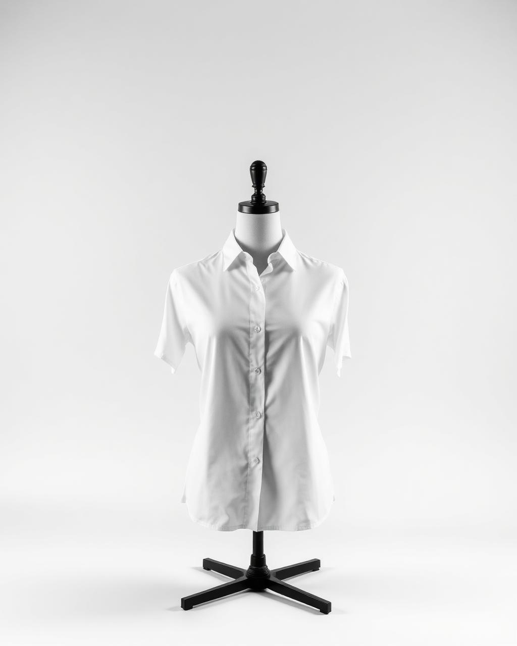 Ivory Poplin Shirt — Compact cotton poplin
